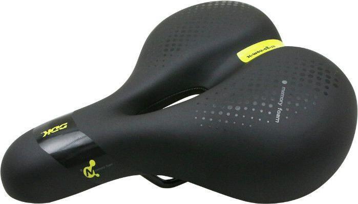 Produktbild Sattel city ergonomic elastomer schwarz mit Formgedächtnis und zentralem Loch Frau