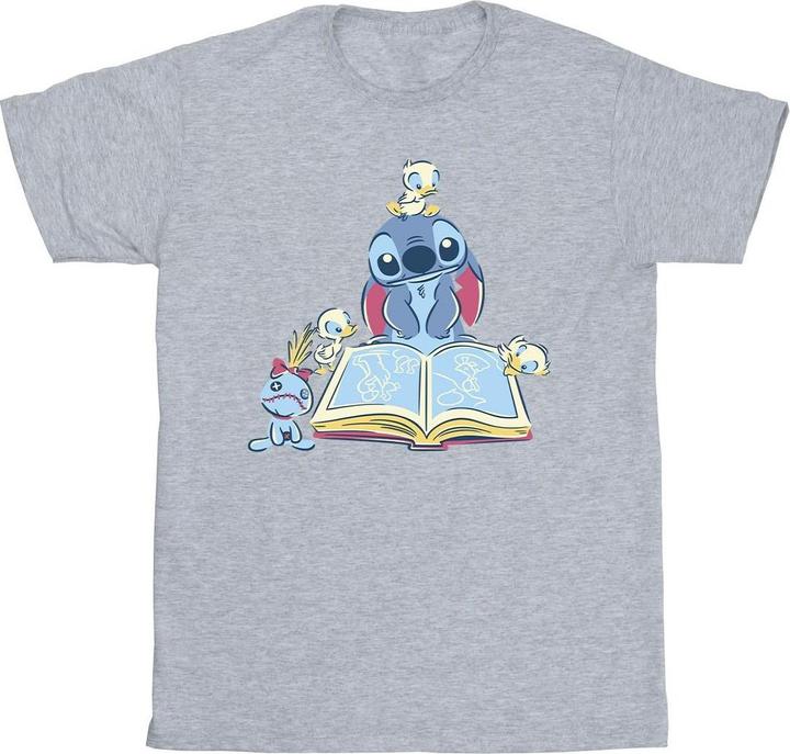 Image du produit Disney - T-shirt LILO & STITCH READING A BOOK - Homme (L)