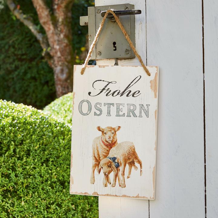 Produktbild Loberon Dekoboard Frohe Ostern (20 x 1 x 30 cm)