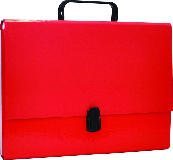 Office Products Kartonschachtel mit A4/5cm-Griff und roter Schnalle. (A4)