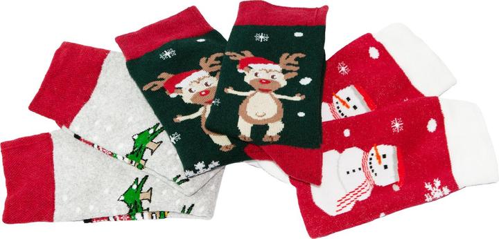 Produktbild Casativo 3er-Packung Thermosocken mit Weihnachtsmotiv, Unisex, Gr. 39-42 (3er Pack, 39 - 42)