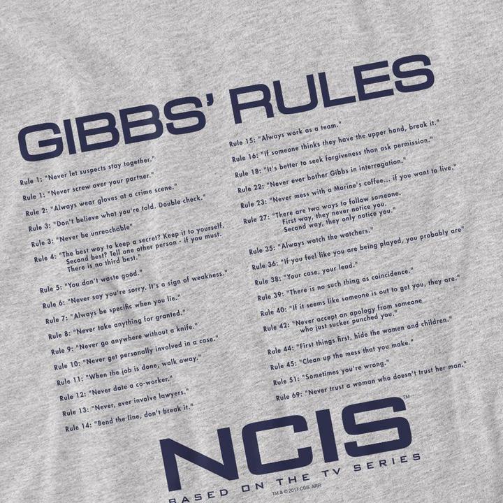 Produktbild Ncis Gibbs Rules TShirt (XXL)