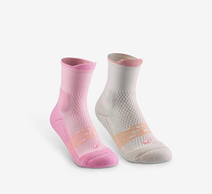 Actual product image Quechua Wandersocken Kinder halbhoch - Hike 500 rosa (35, 38)