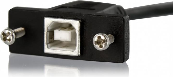 Produktbild StarTech 90cm USB B auf B Blendenmontage Kabel - Bu/St - USB Verlängerungskabel - Einbaubuchsen Kabel Verl... (0.91 m, USB 2.0)