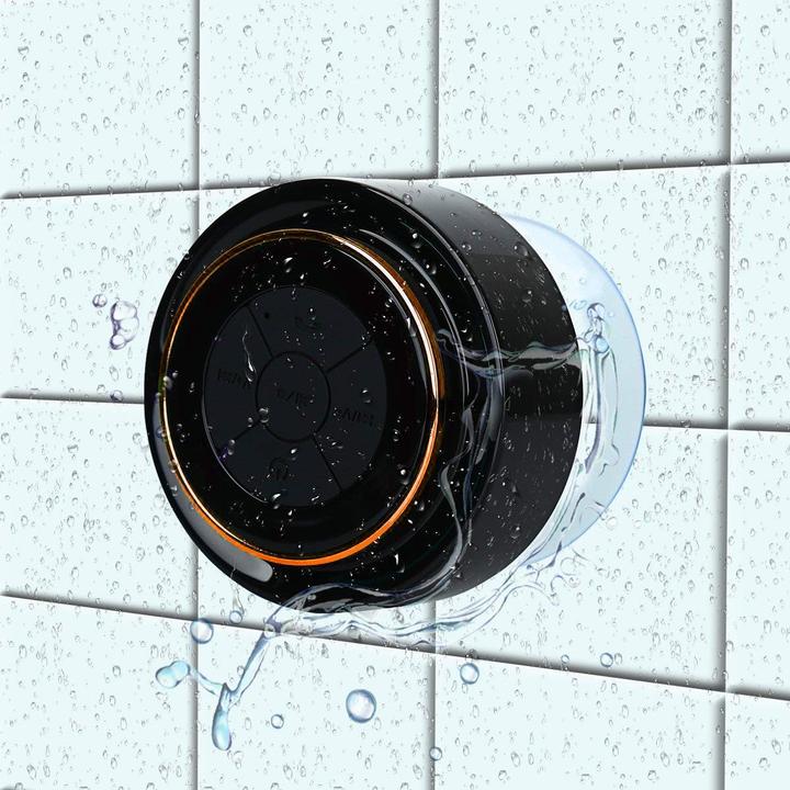 Image du produit Haissky Haut-parleur de douche Bluetooth (12 h, Fonctionnement sur batterie)