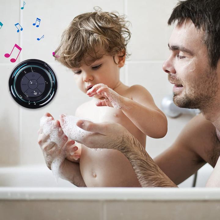 Image du produit Haissky Haut-parleur de douche Bluetooth (12 h, Fonctionnement sur batterie)