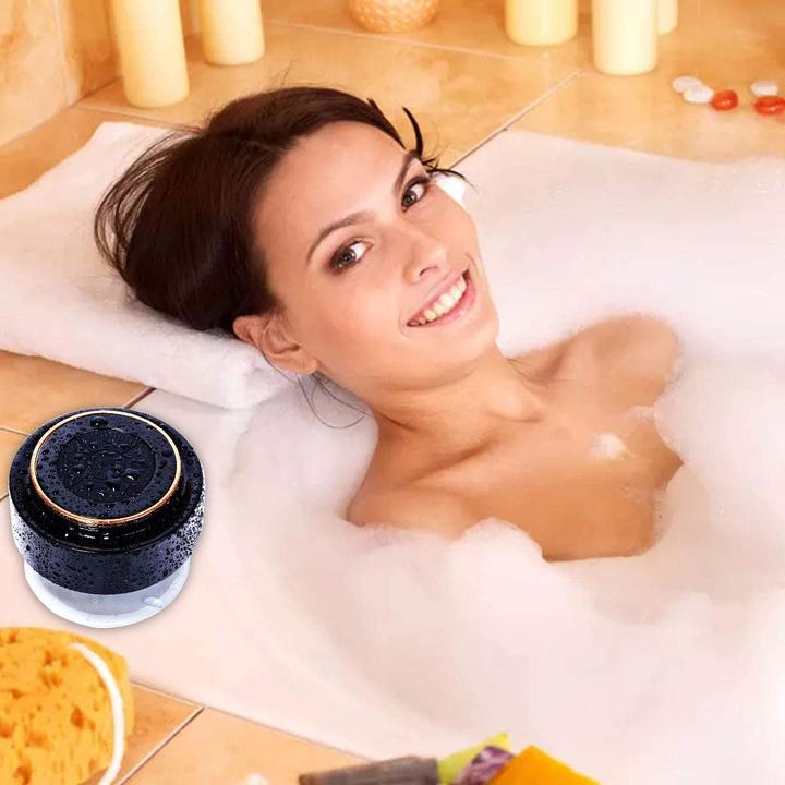 Image du produit Haissky Haut-parleur de douche Bluetooth (12 h, Fonctionnement sur batterie)