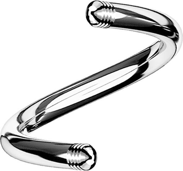 Produktbild Star Piercing Micro Spiralen-Stab silber (ohne Messing, Titan G23)