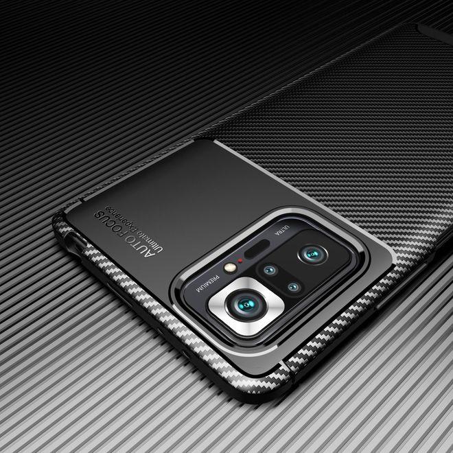 Productafbeelding MU Style Koolstofvezel TPU Softcase-serie (Xiaomi Redmi Note 10 Pro)