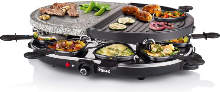 Produktbild Princess 162710 Raclette 8 Oval Stone & Grill Party