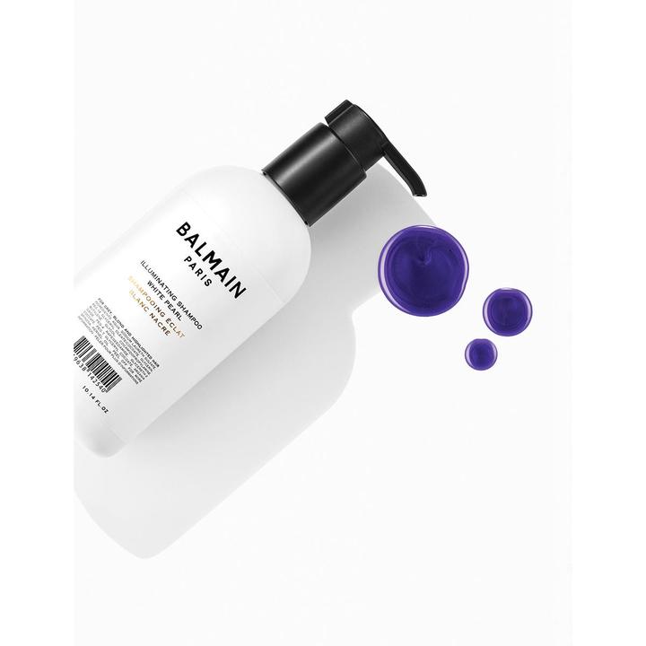Produktbild Balmain Illuminating Shampoo White Pearl, Nicht-professionell, Shampoo, Blond, Blond, Grau, 300 ml (300 ml, Flüssiges Shampoo)
