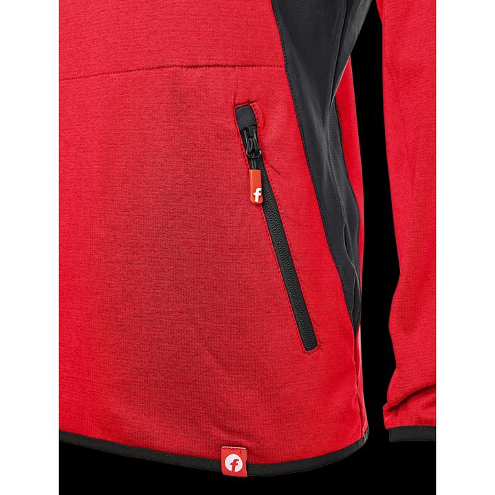 Produktbild Magni Tech-Fleecepullover rot/schwarz meliert Gr. 2XL Fortis Elements (XXL)
