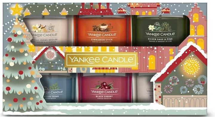 Actual product image Yankee Candle Passport to the Holidays gift set with filled votive candles (6 pieces)