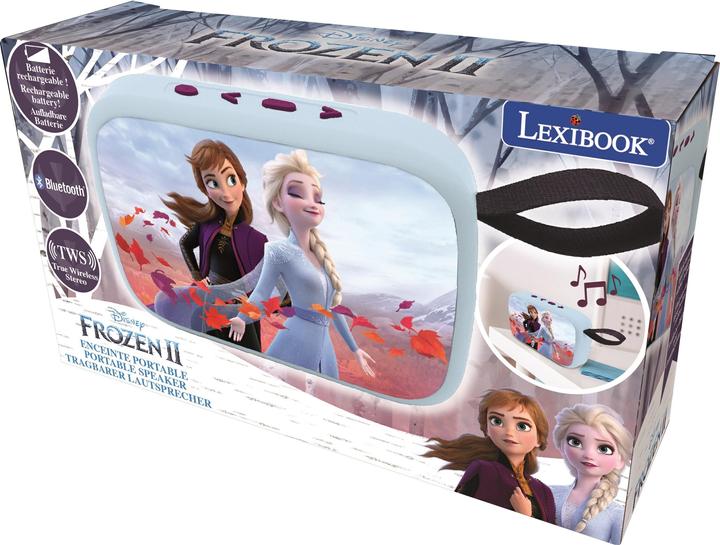 Immagine prodotto Lexibook Altoparlante radio portatile Bluetooth Disney Frozen con finitura in tessuto (BT018FZ)