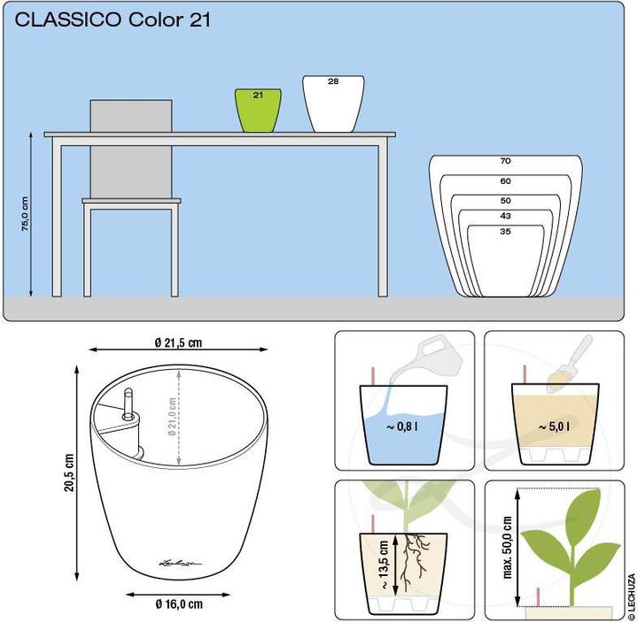 Image du produit Lechuza Classico Color (21.50 cm)