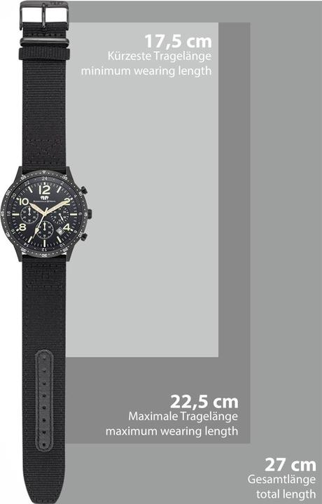 Produktbild Herren Chronograph Flight Captain Nylon Grün - 34128 (Chronograph, 43.80 mm)