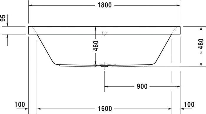 Produktbild Duravit Rechteckbadewanne Doppelbadewanne Happy D,2 80 x 180 cm wei glatt 700314000000000 (190 l, 180 cm, 80 cm)