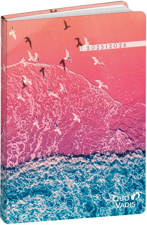 Immagine prodotto Quo Vadis Eurotextagenda Respire 25/26 1282534Q 1T/1S 12M Vögel ML 12x17cm (12 x 17 cm, Inglese, Tedesco, Francese, Italiano, Spagnolo, Olandese)