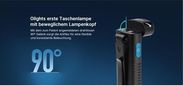Actual product image Olight Arkflex LED Taschenlampe (16 cm, 1000 lm)