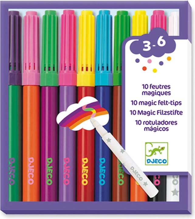 Djeco Zauberfilzstifte (Mehrfarbig, 10 x)