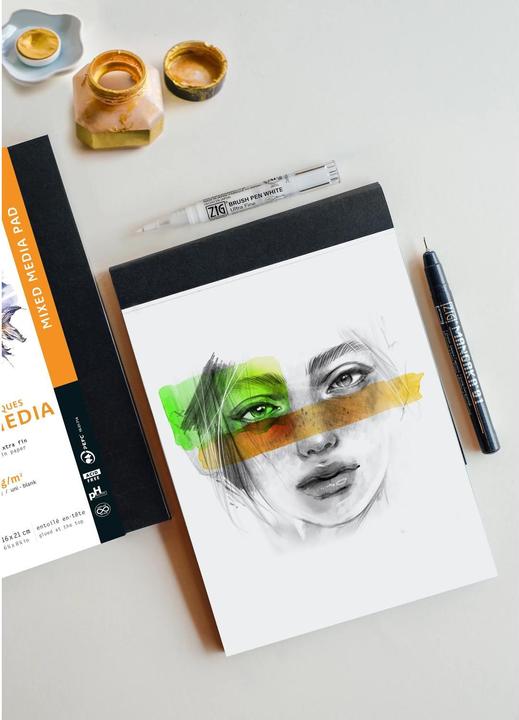 Produktbild Rhodia Touch Mixed Media Pad (250 g/m², 60 x)