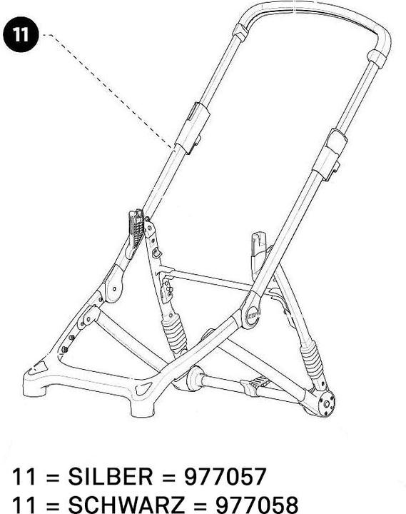 Thule Frame (chassis) zilver voor SLEEK