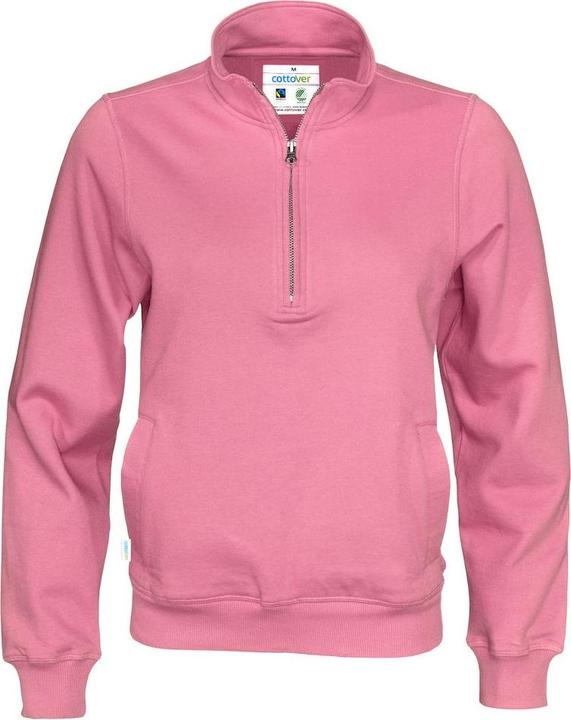 Cottover Sweatshirt mit halbem Reissverschluss