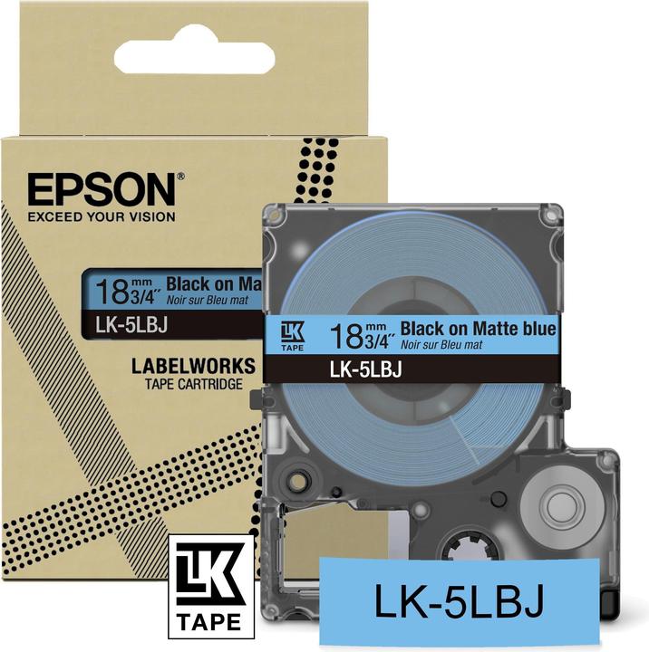 Produktbild Epson Matte Blue/Black 18mm LK-5LBJ (1.80 cm, Blau)