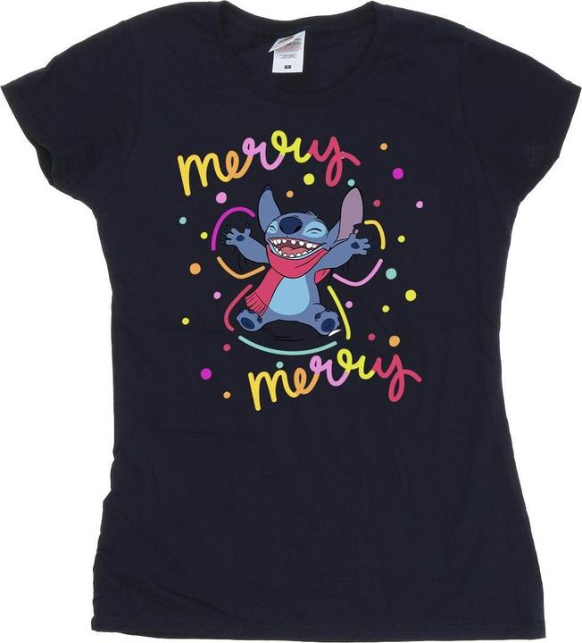 Disney Lilo & Stitch Merry Rainbow TShirt (M)