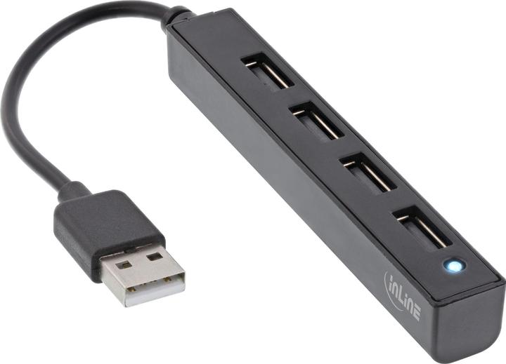 Actual product image InLine USB 2.0 4-Port Hub (USB-A, 4 Ports)