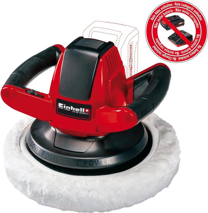 Einhell Akku-Autopoliermaschine (Exzenterpolierer, 18 W)