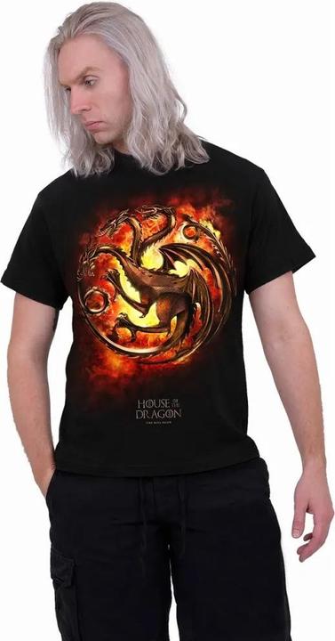 Produktbild Spiral Dragon Flames TShirt (S)