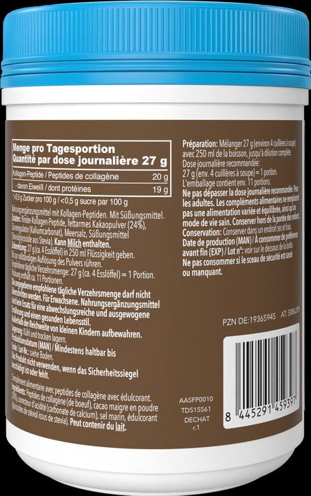 Nährwerte und Zutaten Vital Proteins Collagen Peptides Kakao (1 Stück, Pulver, 364 g)