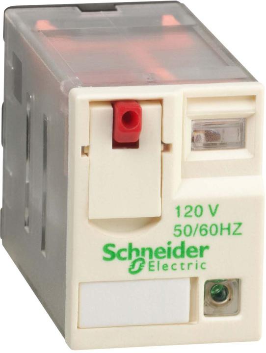 Actual product image Schneider Electric 8 pin relay 120 Vac coil DPDT,12 A w/led