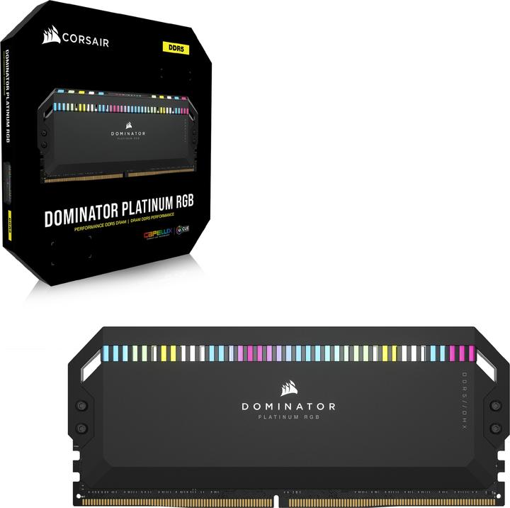 Image du produit Corsair Dominator Platinum RGB (2 x 16GB, 5600 MHz, RAM DDR5, DIMM)