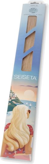 Seiseta Sticker Tape-In Glatt 2 Dunkelbraun 50/55 cm 6 Stk. (Dunkelbraun, 55 cm)
