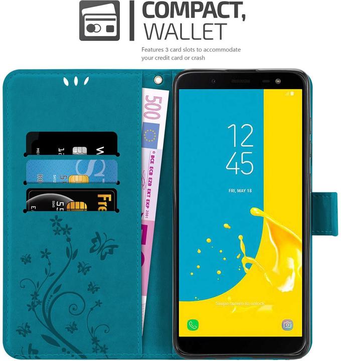 Productafbeelding Cadorabo Bloemen Boekomslag (Samsung Galaxy J6 (2018))