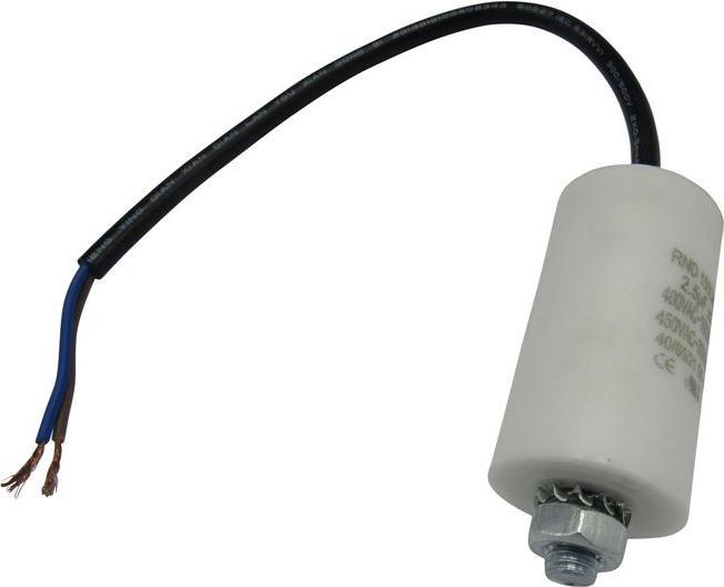 Produktbild RND Components Motorkondensator 50... 60Hz M8 20uF 450V Kabel