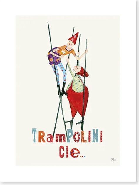 Image du produit Lilipinso Poster Trampolini Cie avec cadre (30 x 30 cm)