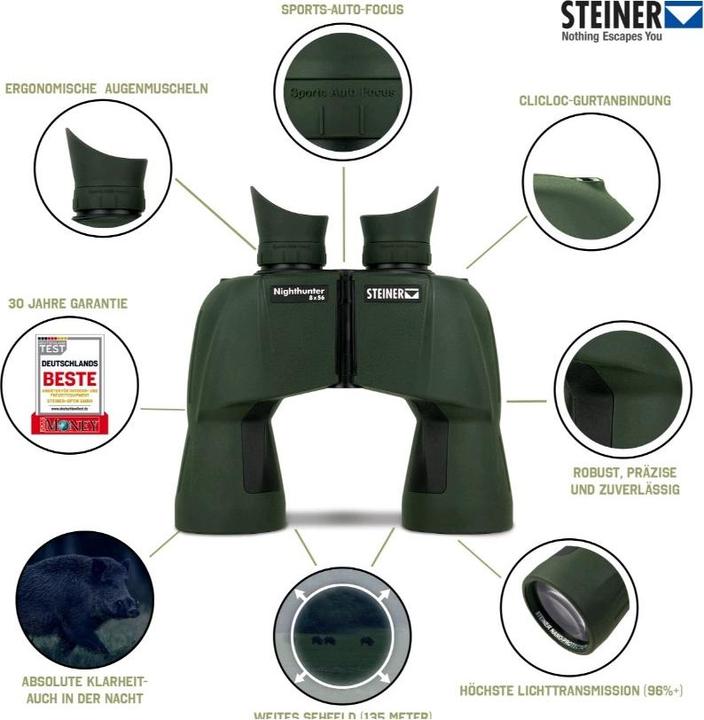 Image du produit Steiner Nighthunter (8 x, 56 mm)