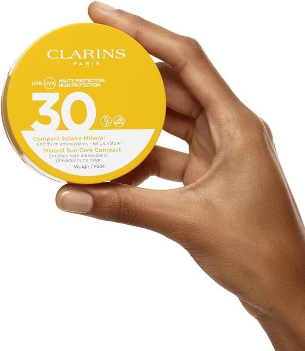Actual product image Clarins Sun - Compact Solaire Minéral Visage SPF30 (Sun cream face, SPF 30, 11 ml, 103 g)