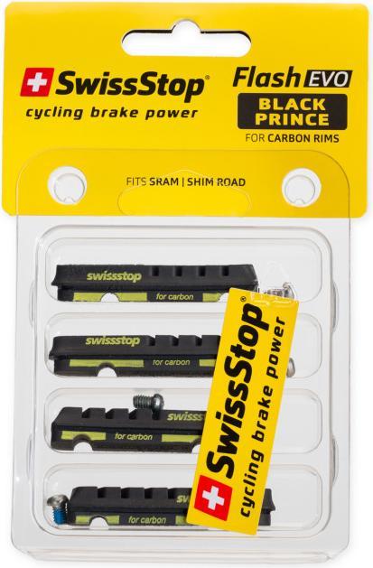 Actual product image swissstop Flash Evo Black Prince (Shimano, SRAM, Rubber)