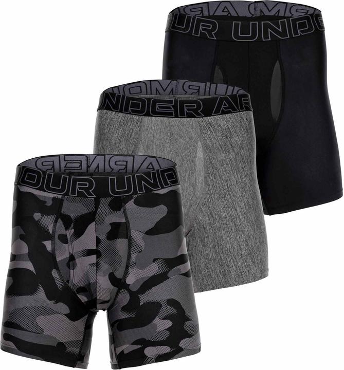 Under Armour Boxershort Sportlich Figurbetont UA PERFORMANCE TECH - PRINT 6 IN 3PK