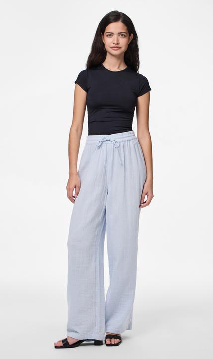 Image du produit Pieces PCSASTINA HW Musselin Hose mit weitem Bein (XS)