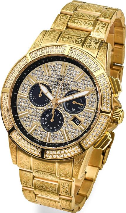 Image du produit Louis XVI LXVI1126 Majeste Iced Out Chronographe Montre Homme 43mm 5ATM (Chronographe, 43 mm)