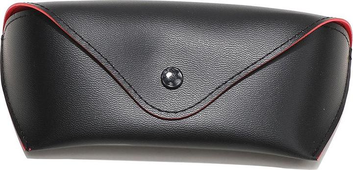 Actual product image Techsuit - Glasses Case (ETOB1) - Eco Leather, 167 x 70 x 40mm - Black