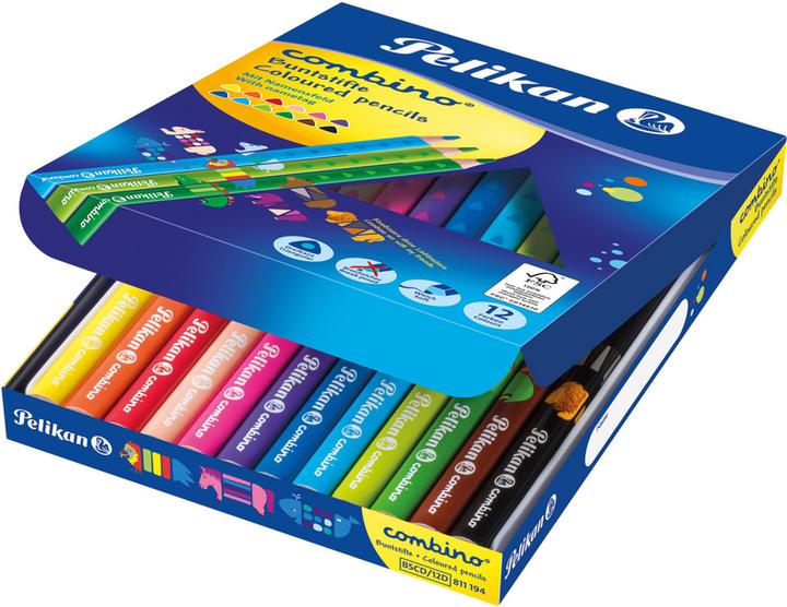Actual product image Pelikan COMBINO - Colored pencils (Multicolor, 12 x)