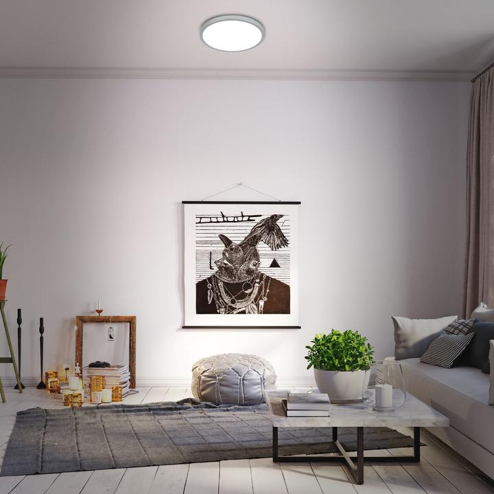 Produktbild Briloner RGBW-LED Aufbauleuchte, silberfarbig, 1xLED/22W (2900 lm)