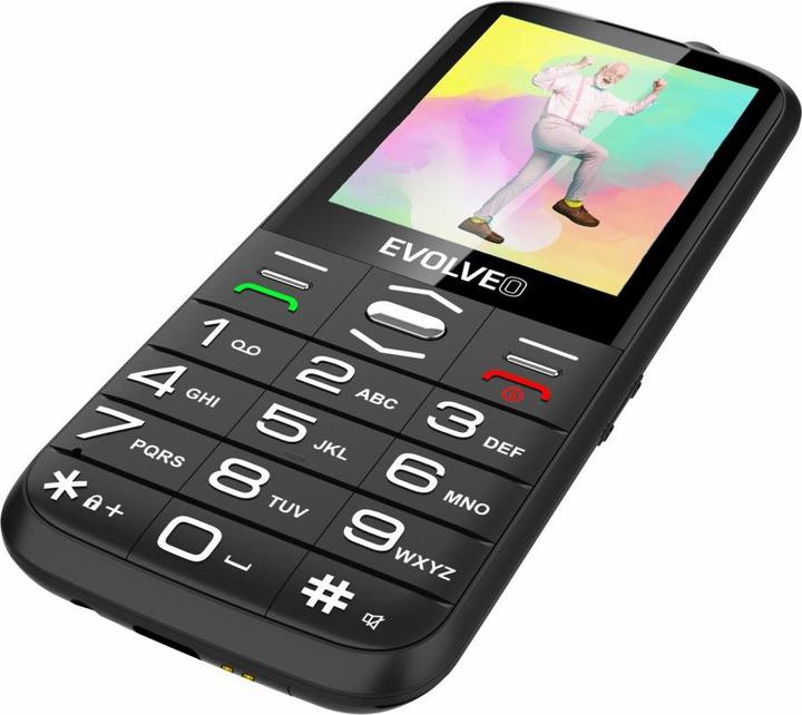 Actual product image Evolveo EasyPhone XO, mobilní telefon pro seniory s nabíjecím stojánkem (černá barva) (2.80", 0.30 Mpx, 2G)