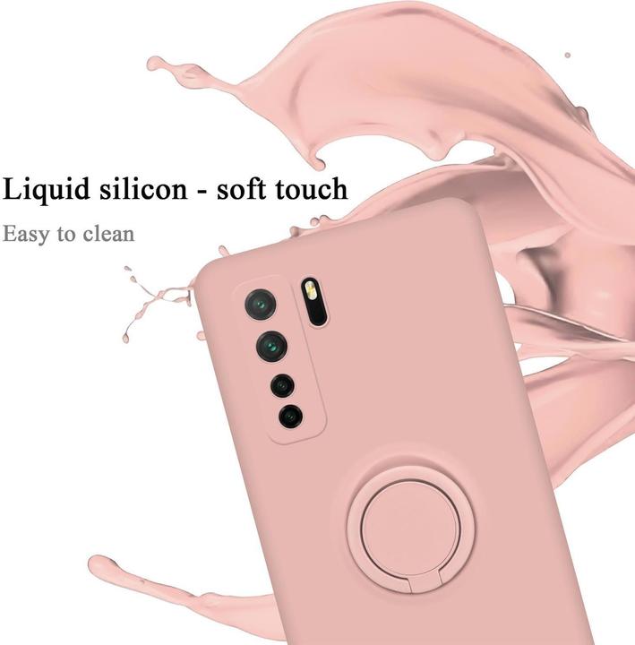 Actual product image Cadorabo Bumper TPU Liquid Ring Silicone Case (Huawei P40 Lite, Huawei Nova 6 SE, Huawei Nova 7i)